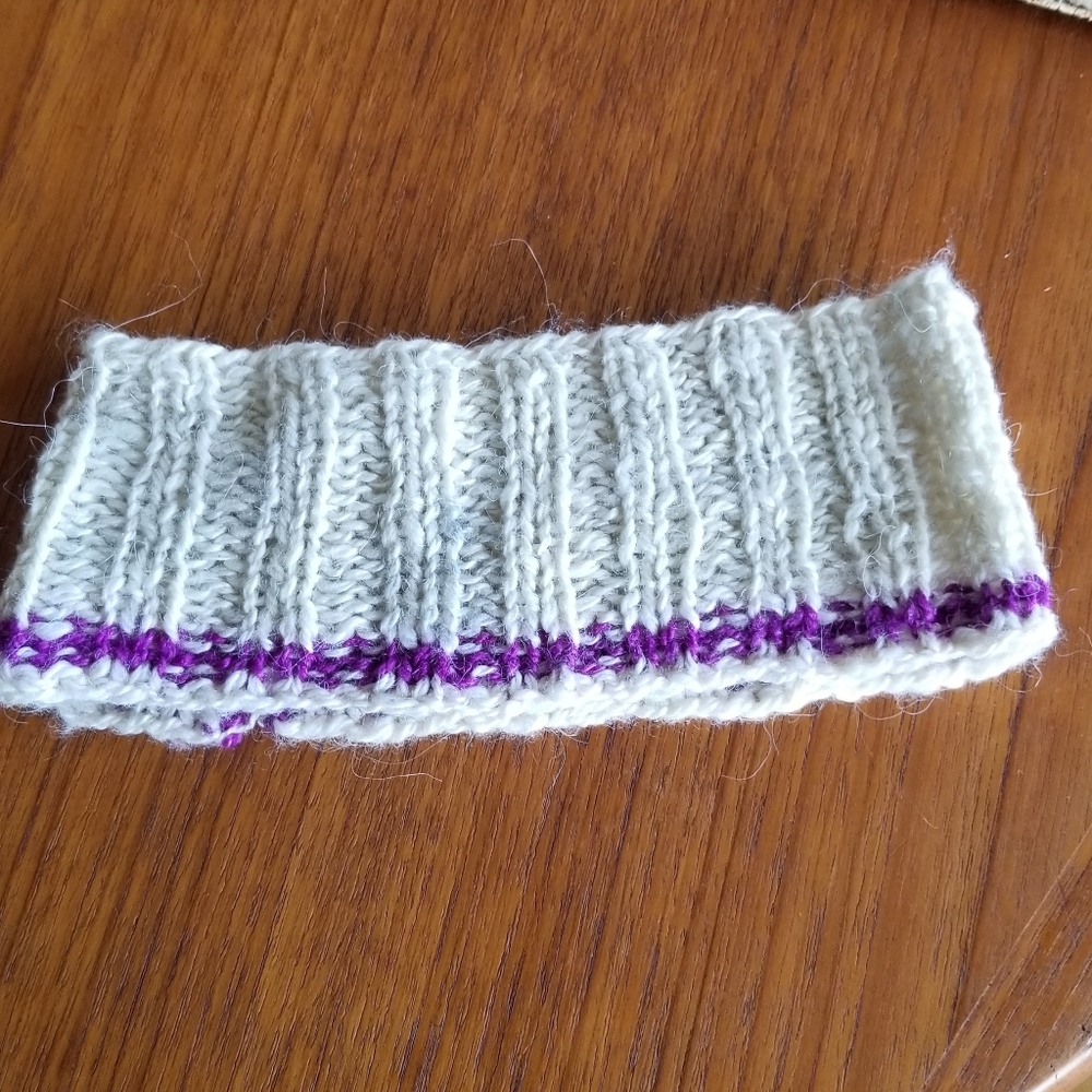 Handmade soft wool ear warmer